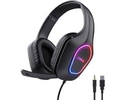 Trust GXT 416 Zirox - Gaming Headset - RGB Verlichting - Bedraad - 50mm Drivers - Over-ear - Zwart