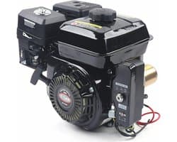 Horizontale 7,5 pk motor, 212 CC viertakt met elektrische starter - krachtpatser voor compressor, onkruidsteker, grasmaaier en meer