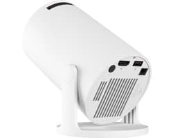 Draagbare Beamer 1280 x 720 LCD - WiFi 6 Bluetooth 5.0 - 9,5 x 9,5 x 15,7 cm Compact - Mini Projector - Voor Thuisbioscoop En Presentaties