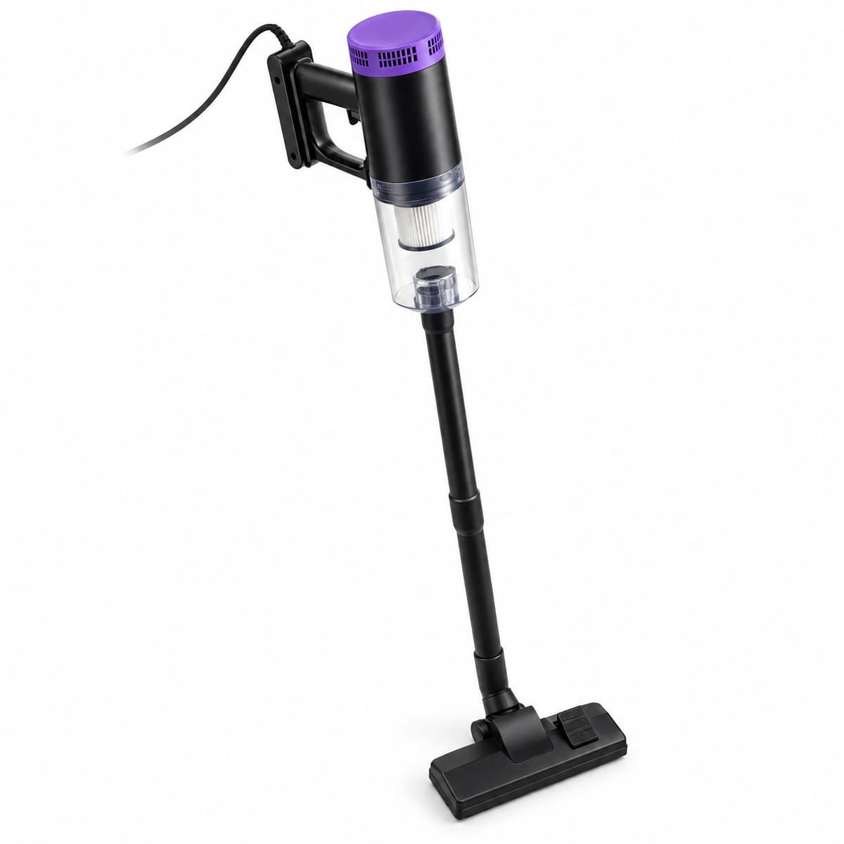 Cheqo® Steelstofzuiger met Snoer - 2 in 1 Stofzuiger en Kruimeldief - Handstofzuiger - Kruimelzuiger - Stofzuiger zonder Zak - Zakloze Cycloon Stofzuiger - Staande Lichtgewicht Stofzuiger voor Huisdieren en Dierenharen - met HEPA Filter — afbeelding 1