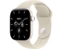 Apple Watch Series 12 - Wifi + 5G - 42 mm - Parelwit - S/M
