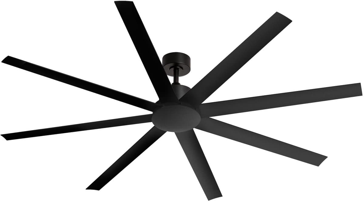 CREATE - Stille plafondventilator van 40W verkrijgbaar in meerdere maten - Zwart - Ø183cm - Geen licht - WIND INDUSTRIAL — afbeelding 1