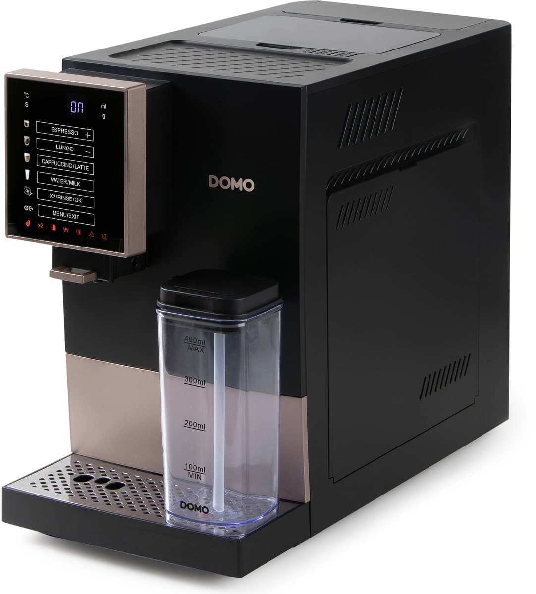 DOMO DO743K Volautomatische espressomachine - Geïntegreerde melkopschuimer – 1 touch bean-to-cup – Espresso – Americano – Lungo – Cappuccino – Latte macchiato – ARS pomp 19 bar — afbeelding 1