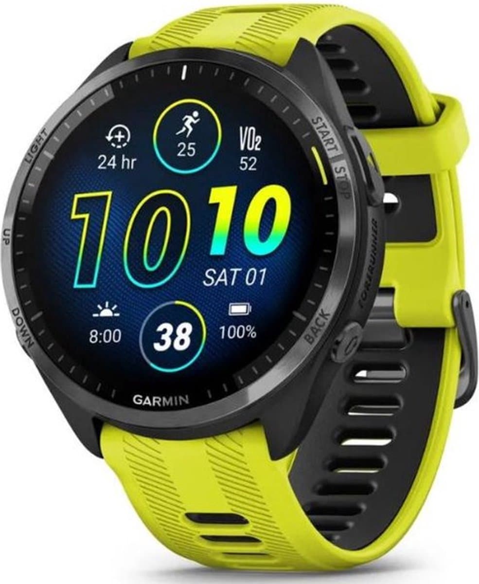 Garmin Forerunner 965 - Sporthorloge met GPS - Geschikt voor Hardlopen - 47 mm - Geel — afbeelding 1