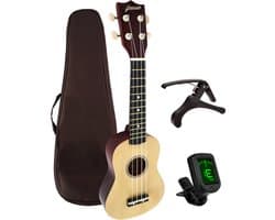 Finesse Ukelele - Starterset - 21" - Ukulele - Kind - Muziekinstrument - Houtkleurig