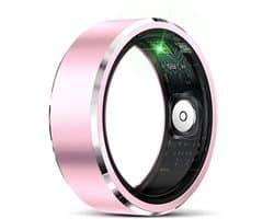 WizBay Premium Select® Smart Ring Pink Blush – Hartslag, Slaap & O2 Meter – Sport & Gezondheid Tracker – IP68 Waterdicht – Maat #9