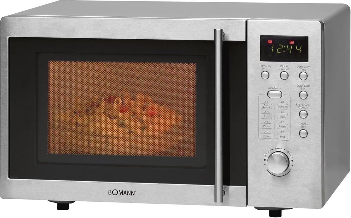Kleine Magnetron met Grill en 8 Programma's | 1000 Watt, 20 Liter, Ruimtebesparend — afbeelding 1
