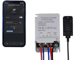 Draadloze Wifi Temperatuurregelaar met App voor Thuiskokers en Kassen