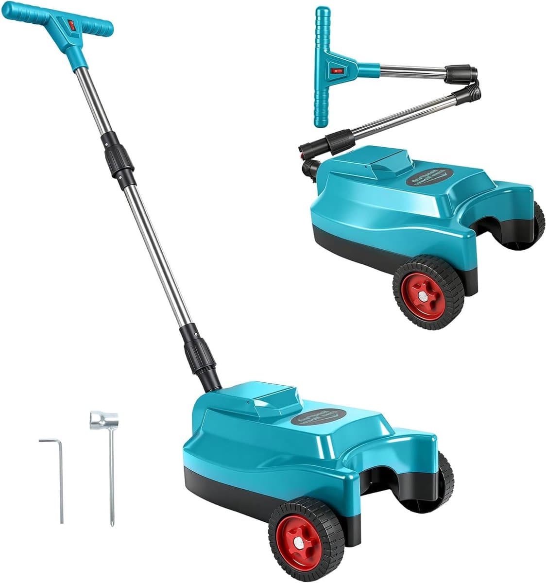 Accugrasmaaier – Grasmaaier – Accu Grasmaaier – Elektrische Grasmaaier – Draadloze Grasmaaier – 23 cm Maaibreedte – Mulchfunctie en Borstelloze Motor — afbeelding 1