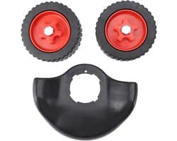 Grastrimmer Wielen - Duwmaaier Accessoire - Arbeidsbesparend Maaien - Afneembaar Ontwerp - 295 cm