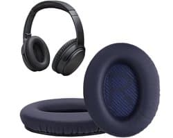 kwmobile 2x oorkussens geschikt voor Bose Quietcomfort 35 35II 25 15/QC35 QC35II QC25 QC15 - Earpads voor koptelefoon in donkerblauw