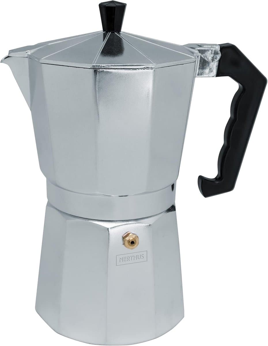 Klassiek Moka Koffiezetapparaat voor 12 Personen, Geschikt voor Inductie — afbeelding 1
