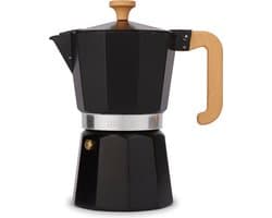 La Cafetière Venice Aluminium espressomaker met koelblijvende handgreep en knop