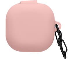 kwmobile cover voor oordopjes case - geschikt voor Samsung Galaxy Buds FE - Trendy beschermhoes draadloze oordopjes in oudroze