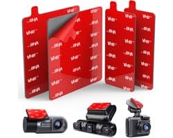 SnelShoppen - 4 stuks zelfklevende pads voor dashcam, dubbelzijdige hittebestendige tape voor auto, 7,2 cm, vervangende montagesticker voor voorruit e