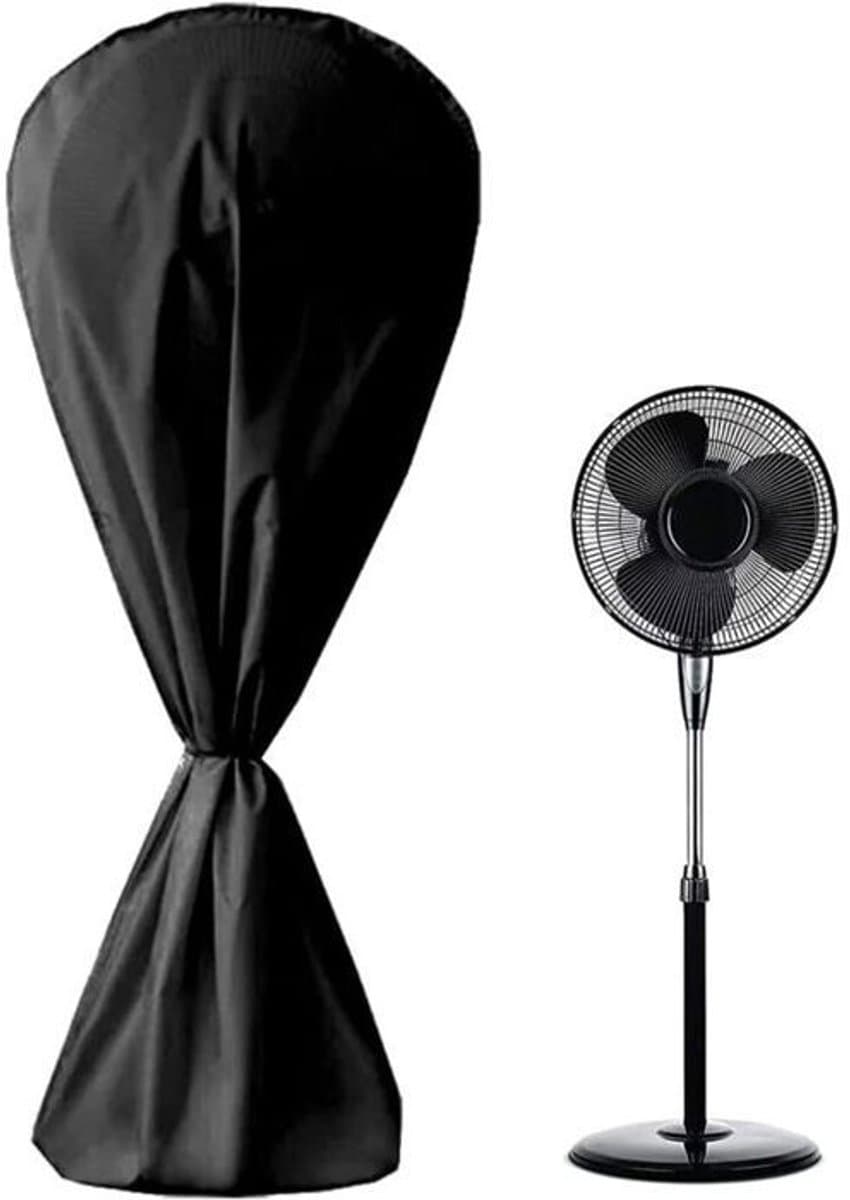 LISM-Stofwerende ventilatorkap, gemonteerd op een ronde beugel, Geschikt voor elektrische ventilatoren binnen of buiten (145*75 cm). — afbeelding 1
