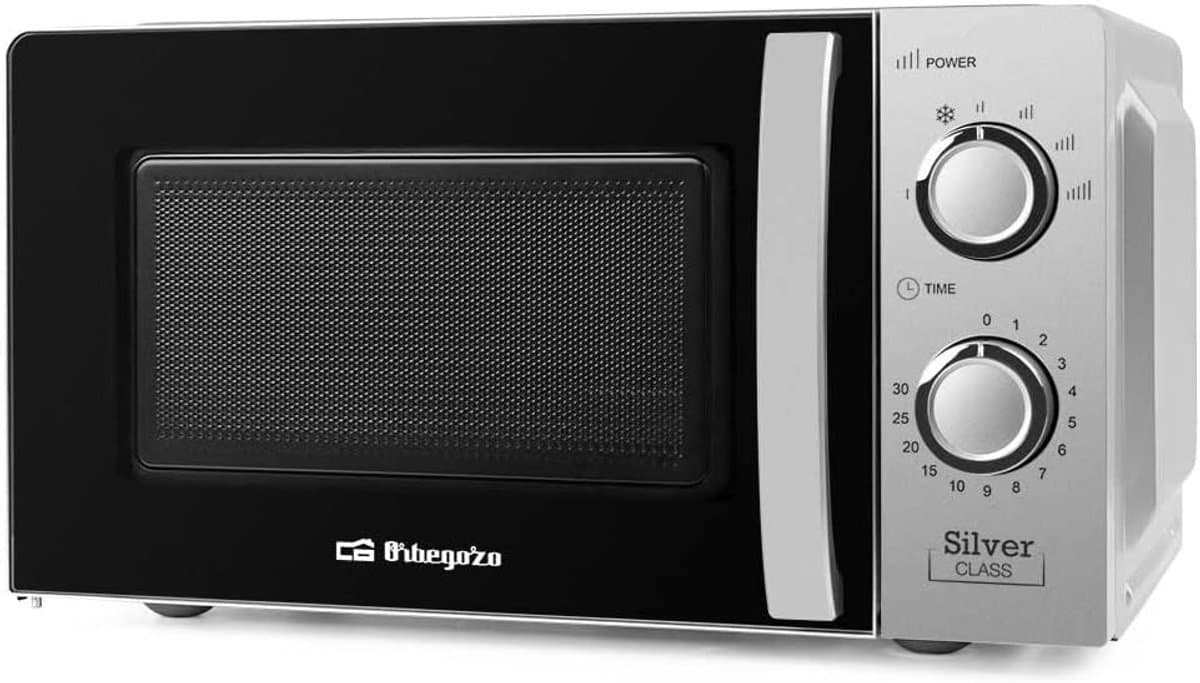 Magnetron Oven - Keukenapparaat - Snel Eten - Ontdooifunctie - 20 Liter - Zilver — afbeelding 1