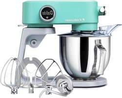 Keukenmachine - Deegmachine mixer - Bakken en koken - 8 snelheden timer - 5 liter kom - Blauw
