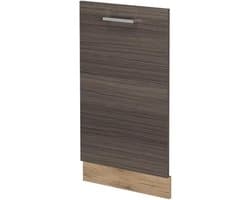 Vaatwasserpaneel - Keukenfront - Keuken Integratie - Interne Bediening - 45 cm - Donkergrijs