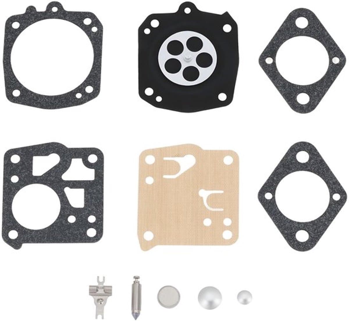 Carburateur Rebuild Kit - Compatibel met Tillotson HS-232D/HS-232E/HS-236A - Duurzaam Materiaal - Verbeterde Motorprestaties - Eenvoudige Installatie - Inclusief Pakkingen/Membraan - Revisieset — afbeelding 1
