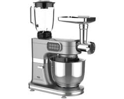 Multifunctionele Keukenmachine - Banketbakker Robot - Bakken en Mixen - Krachtige 1000W Motor - 5L Kom - Grijs