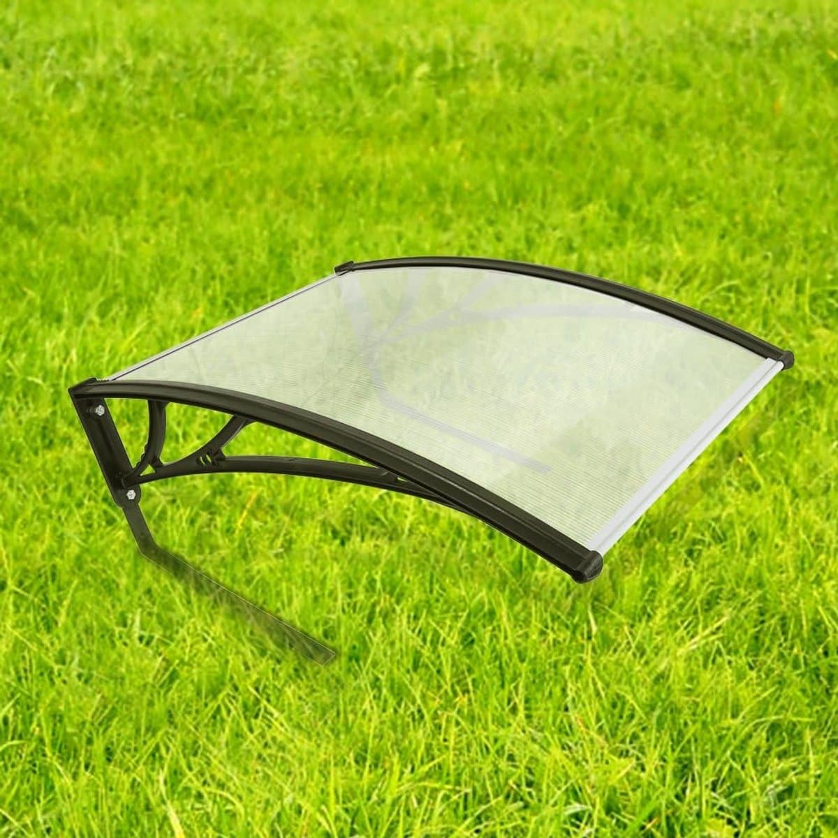 Garagedak voor robotmaaiers, onderdakafdekkingen voor grasmaaiers, anti-zonregen- Robot garageafdekking transparant carport polycarbonaat (Holle plank) — afbeelding 1