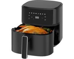 Luchtfriteuse XL - Airfryer Gezinnen - Gezond Frituren - Stil 50 dB - 65 Liter - Zwart