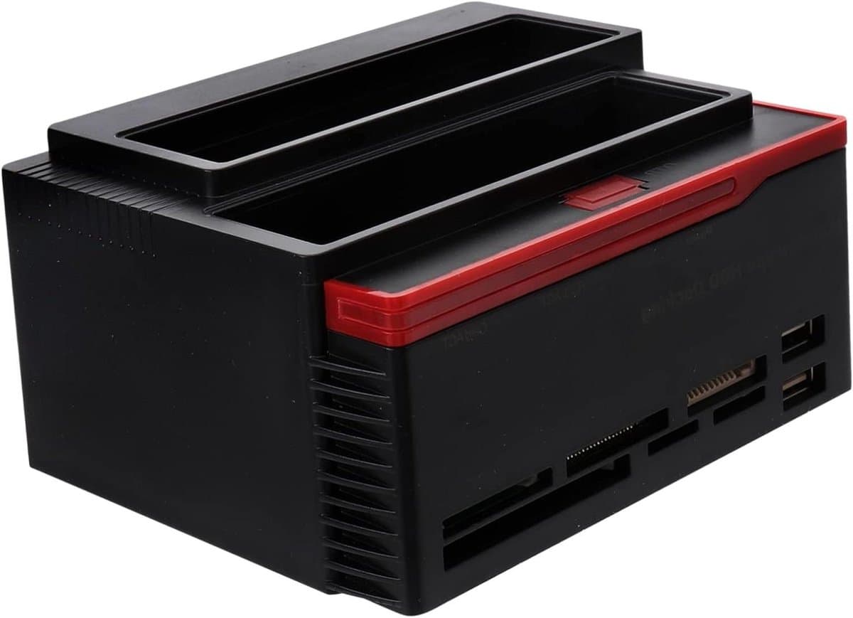 Externe Harde Schijf Basis - Dubbele Docking Station - Data Opslag - Twee Schijven Tegelijk - Tot 6TB - Zwart — afbeelding 1