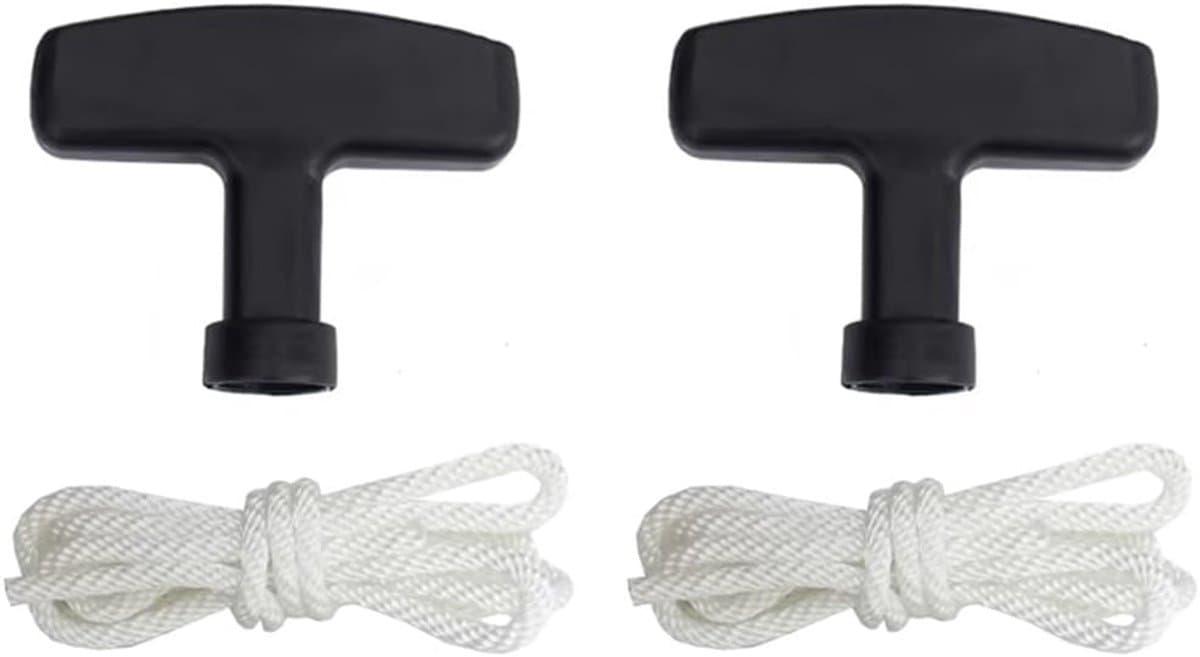 Grasmaaier trekkoord set 90cm - 2 stuks met handvatten - vervanging voor Honda GX100 GX120 GX160 GX240 GX270 - ShopVlot — afbeelding 1