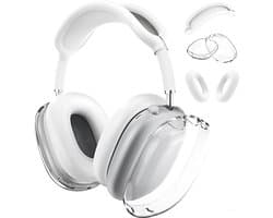 Siliconen Hoes voor AirPods Max Hooftelefoons van MMOBIEL – Transparant Zacht TPU Oorschelp Beschermhoes, Siliconen Oorkussens Beschermhoes, Hoofdband Beschermhoes – Anti-Kras Beschermer – Wit