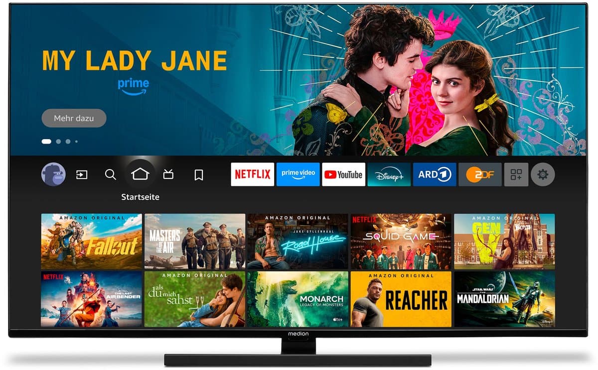 MEDION X15032 (MD 31411) 125,7 cm (50 inch) QLED TV (Fire TV, 4K Smart TV, Dolby Vision HDR, Dolby Atmos, Netflix, Prime Video) — afbeelding 1