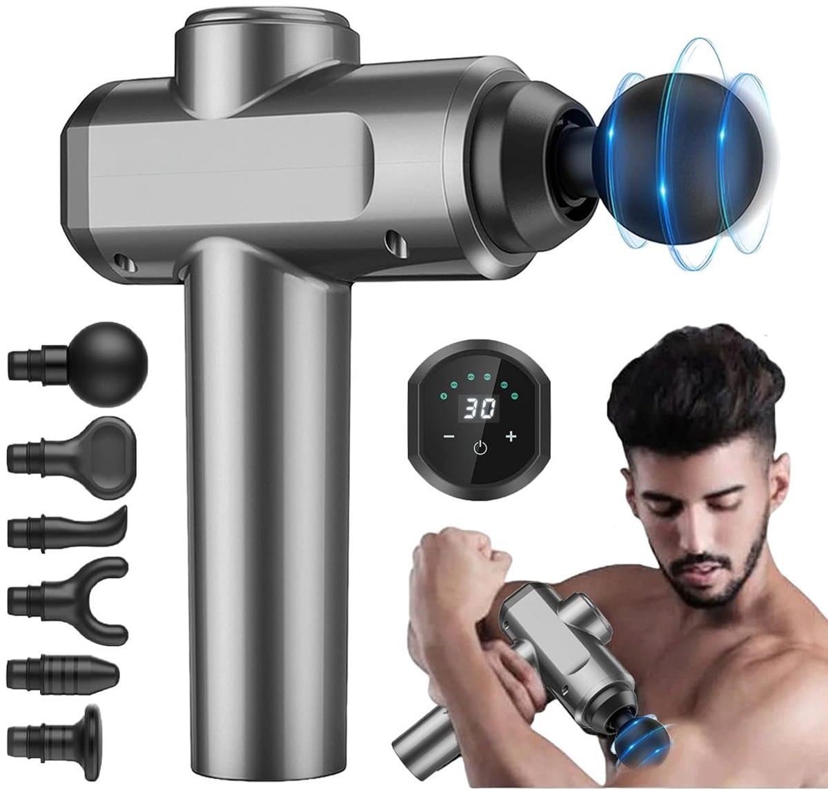 ApexArte® Massage Gun Professioneel - Massage Apparaat - Theragun — afbeelding 1