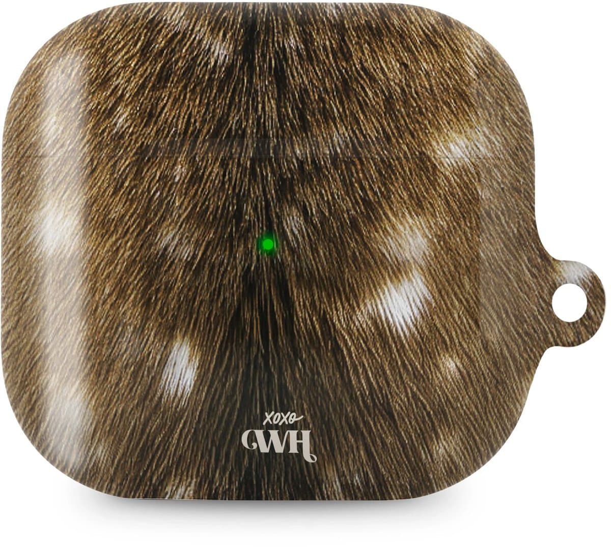 xoxo Wildhearts hoesje geschikt voor AirPods 3 - Bambi Bliss - Ook als telefoonhoesje verkrijgbaar - schokbestendige case - koptelefoonhoes - Hoesje met dierenprint - Hert - Bruin — afbeelding 1