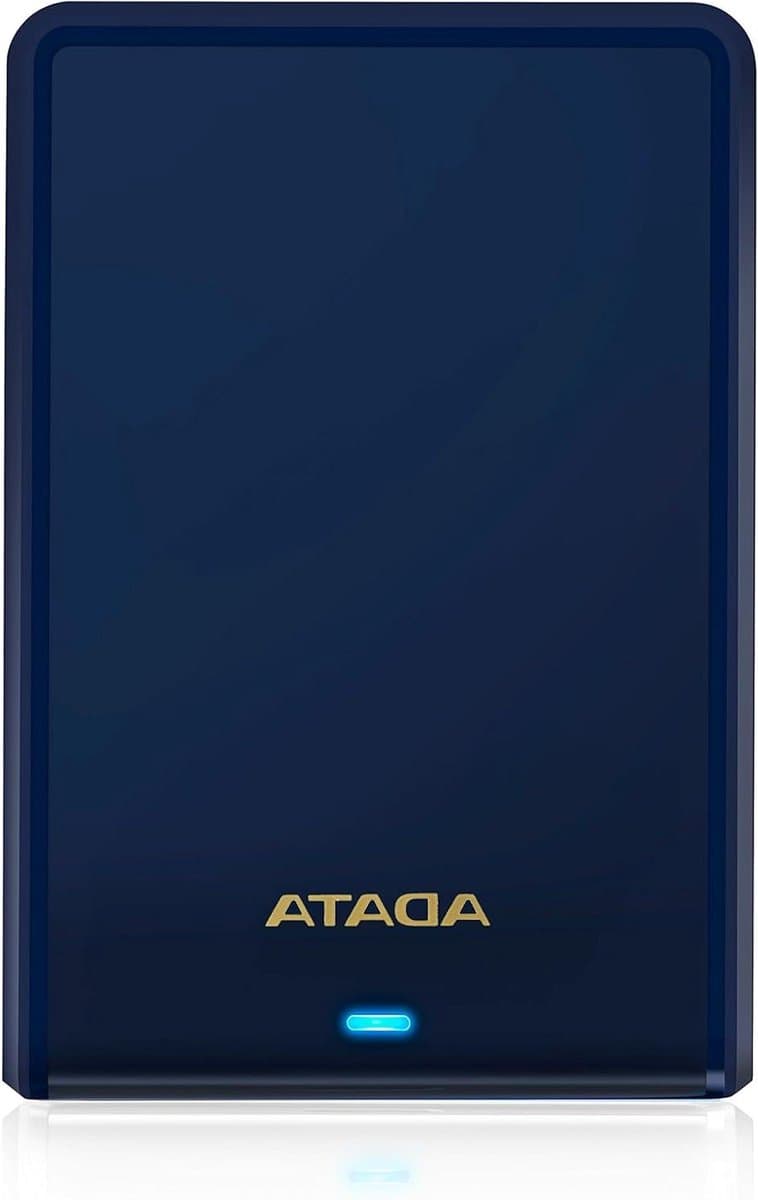 Externe Harde Schijf - Opslagapparaat - Bestanden Opslaan - Superdun Ontwerp - 2 TB - Blauw — afbeelding 1