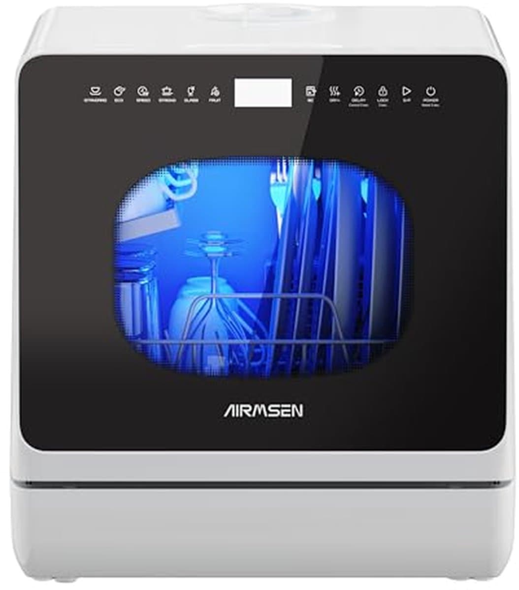 Mini-vaatwasser met 9 programma's, 5 liter watertank en touch control voor huiskeukens — afbeelding 1