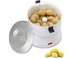 Elektrische Aardappelschilmachine - Automatische Schilder - Snel Groenten Schillen - Intelligente Schil-aanpassing - 1kg Capaciteit - Wit