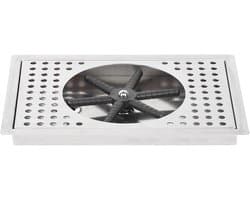 Bekerwasmachine Roestvrijstaal - Glazenspoeler Automatisch - Snel Bekers Reinigen - Duurzaam Materiaal - 30 x 21 x 7 cm - Zilverkleurig