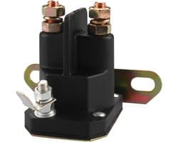 Grasmaaier Starter Solenoïde - Motoronderdeel Gazonmaaier - Motor Starten - 12V 3 Terminal - Standaard Formaat - Zwart