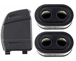 Tweedelig luchtfilterset - inclusief luchtfilterkap - geschikt voor Briggs & Stratton 550E, 575EX, 575IS, 625EXI, 650EXI, 675EXI, 675IS motoren - geschikt voor onderdeelnummers: 594106, 798339, 798452, 593260