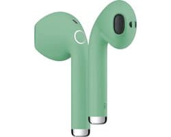 Draadloze Oordopjes Bluetooth 5.3 - Oortjes met Microfoon - Lange Batterijduur - Ergonomische & Stevige Pasvorm - Groene EarBuds