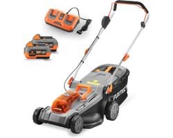 Draadloze Accu Grasmaaier 40V met 37 cm Maaibreedte en Verstelbare Maaihoogte
