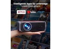 Beamer Smart - 1000 ANSI Lumen - Full HD 1080p Resolutie - LCD Scherm - Draagbaar Voor Thuisbioscoop
