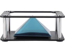 3,5-6 inch mobiele smartphone-hologramprojector, 3D-holografische displaystandaardprojector voor cartooninteractie (cilindrische stijl)