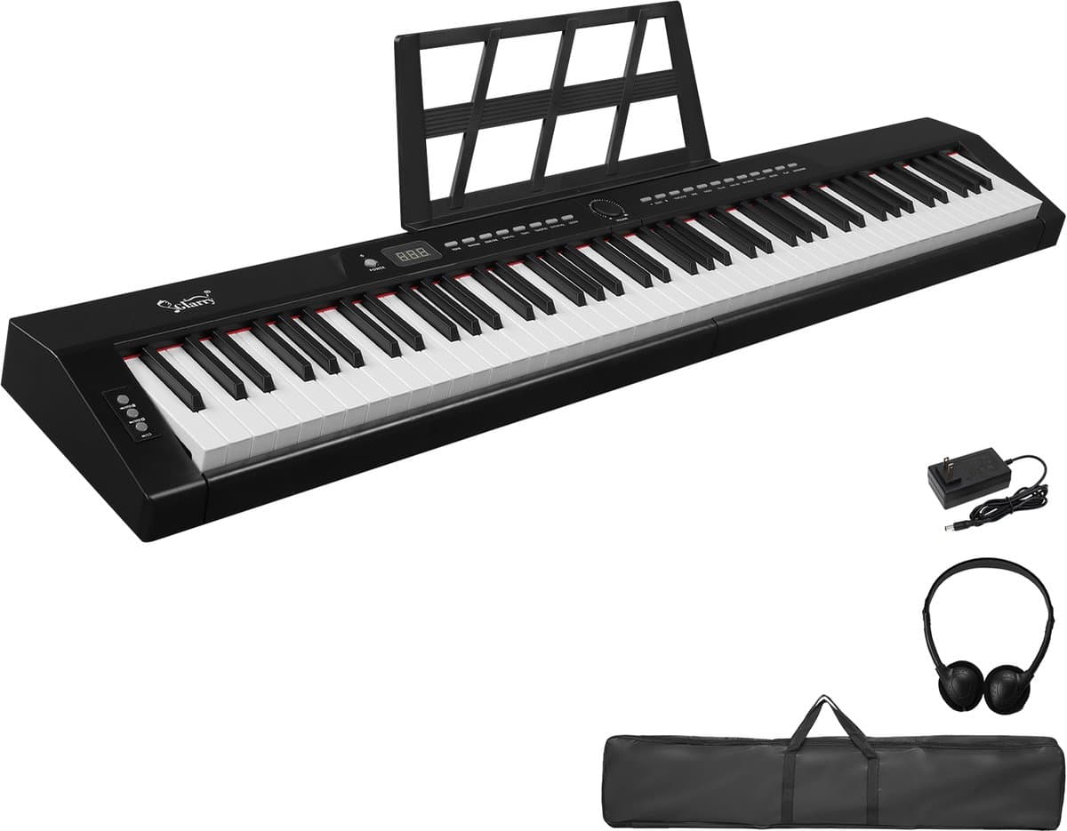 Digitale piano- GPP-105 - 88 semi-gewogen toetsen - Bluetooth MIDI & audio - 2x10W luidsprekers — afbeelding 1