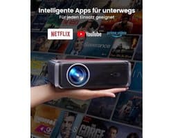 Beamer Smart - 1000 ANSI Lumen - Full HD 1080p Resolutie - LCD Scherm - Draagbaar Voor Thuisbioscoop