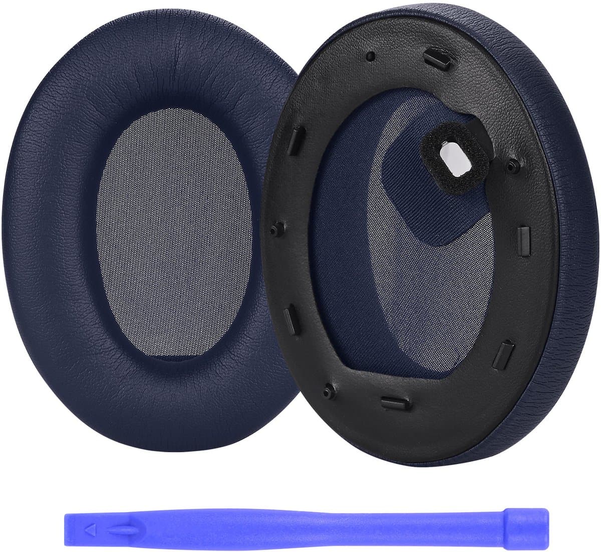 MMOBIEL Oorkussens voor Sony WH-1000XM4 Noise Cancelling Hoofdtelefoon - Memory Foam en Protein PU Koptelefoon Oorkussens - Noise Isolation Hoofdtelefoon Earpads – Blauw — afbeelding 1