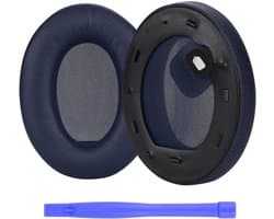 MMOBIEL Oorkussens voor Sony WH-1000XM4 Noise Cancelling Hoofdtelefoon - Memory Foam en Protein PU Koptelefoon Oorkussens - Noise Isolation Hoofdtelefoon Earpads – Blauw