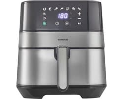 Inventum GF500HLD Airfryer XL - 5L - 8 programma's - 80-200 °C - Tot 5 personen - Zilver/Zwart