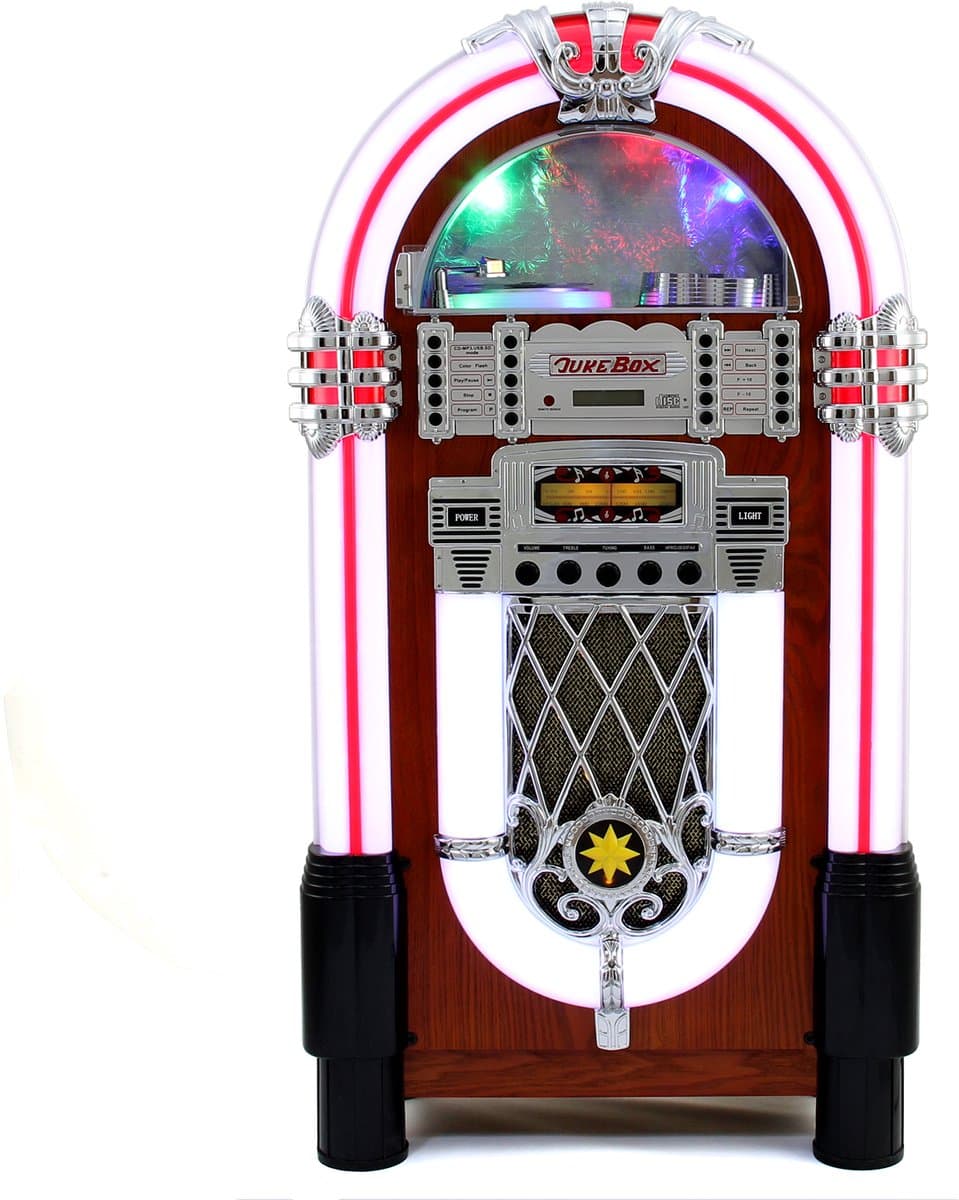 Verlichte Jukebox-Geluidssysteem in Retrostijl — afbeelding 1