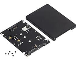 Let op type!! M. 2 NGFF SSD aan 2 5 duim SATA III adapter kaart met dekking